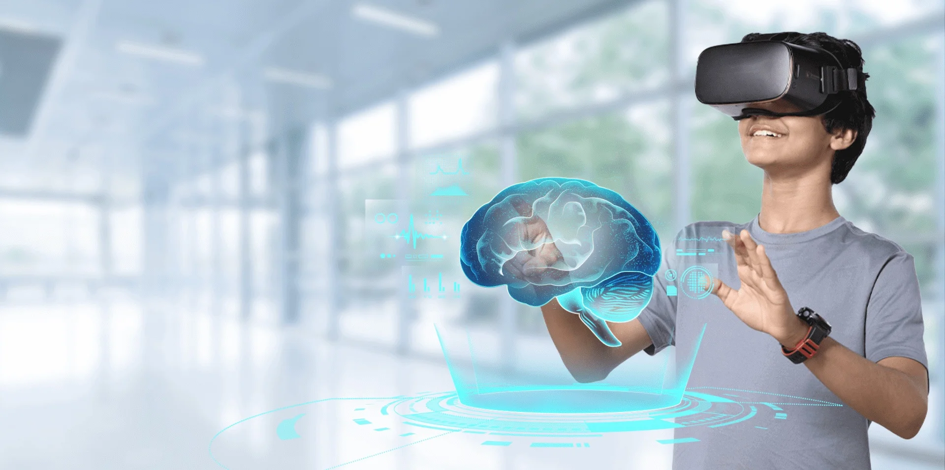 VirtuLab 360° - Estudiantes usando realidad virtual en el aula